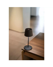 Lampa stołowa LED VERLO VIENNA 28 cm - czarna matowa