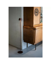 Brązowa lampa stojąca LED HoReCa VERLO TALI 123 cm