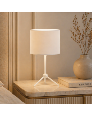 Lampka nocna na 3 nóżkach ASPEN w białej kolorystyce