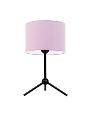 Designerska lampa stołowa dla dzieci ASPEN z abażurem jasnofioletowym