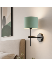 Kinkiet dla dzieci z miętowym abażurem PAFOS dekoracyjna lampa ścienna do pokoju dziecięcego