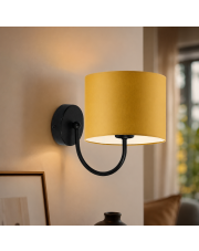 Kinkiet ścienny z abażurem LYON elegancka lampa ścienna do salonu i sypialni
