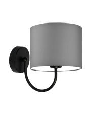 Kinkiet ścienny do przedpokoju LYON elegancka lampa z tkaninowym kloszem