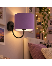 Nowoczesny kinkiet z abażurem LYON minimalistyczna lampa ścienna