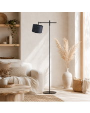 Elegancka lampa stojąca boho czarna SERES BOHO z regulacją