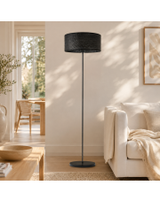 Lampa stojąca boho do nowoczesnych wnętrz WERONA BOHO w kolorze czarnym