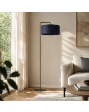 Czarna lampa stojąca boho do sypialni BOLIVIA BOHO 