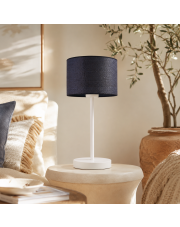 Designerska lampa stołowa NICEA BOHO rattan czarny