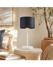 Designerska lampa stołowa NICEA BOHO rattan czarny