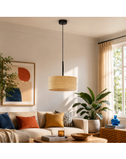 Rattanowa lampa wisząca w stylu boho SINTRA BOHO fi - 30 cm