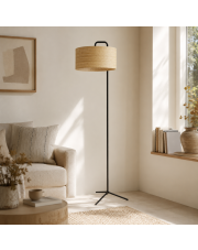 Lampa podłogowa boho z rattanu MUSCAT BOHO