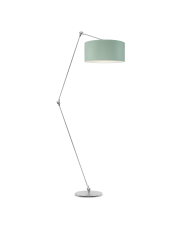 Lampa podłogowa dziecięca BARI VELUR miętowa – regulowana lampa stojąca do pokoju dziecka z przegubami