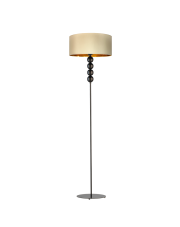 Lampa stojąca z włącznikiem nożnym BERMUDY VELUR  w stylu glamour