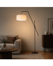 Nowoczesna lampa podłogowa z regulacją kąta padania światła BILBAO VELUR 