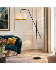 Designerska lampa podłogowa do salonu BILBAO VELUR regulowana lampa LED do czytania