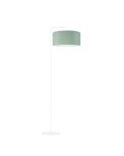 Lampa stojąca z welurowym abażurem i włącznikiem nożnym BOLIVIA VELUR