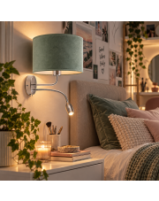 Designerska lampka ścienna z regulowanym panelem ledowym CAPRI VELUR