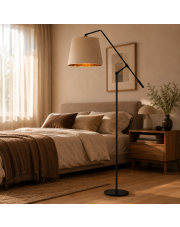 Lampa stojąca podłogowa FOYA VELUR  z regulowanym ramieniem