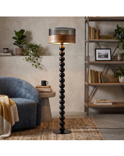 Lampa podłogowa z kulek GIZA DUAL designerska lampa stojąca z ozdobnymi kulami do salonu