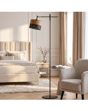 Designerska lampa stojąca z regulowanym ramieniem SERES DUAL