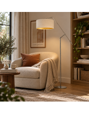 Lampa stojąca do salonu LIBERIA VELUR z włącznikiem nożnym