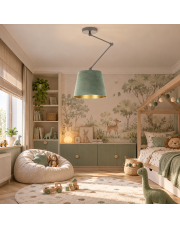 Designerska regulowana lampa sufitowa do pokoju dziecka JUMA VELUR