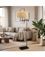 Designerska lampa podłogowa do salonu KAMERUN BOHO