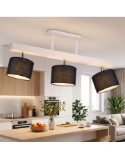Drewniana lampa sufitowa 3-płomienna HOLLYWOOD BOHO