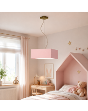 Różowa lampa wisząca do pokoju dziewczynki SANGRIA - kolor różowy