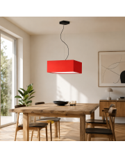 Czerwona lampa wisząca w modernistycznym stylu SANGRIA -  kolor czerwony