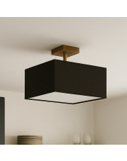40-cm kwadratowa lampa sufitowa w kolorze klasycznego brązu ALBA - kolor brązowy