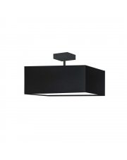 Plafon LED czarny kwadrat ALBA - kolor czarny