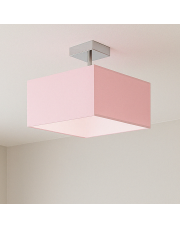 Różowa lampa sufitowa do pokoju dziecka ALBA - kolor różowy