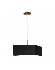 Lampa wisząca LED do kuchni kwadratowa czarna BOGOTA - kolor czarny