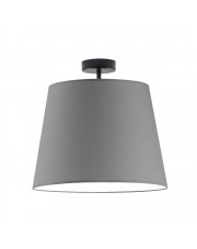 Skandynawska lampa sufitowa do salonu KAIR - kolor szary