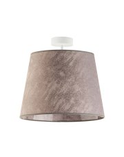 Designerska lampa sufitowa do salonu KAIR - kolor szary melanż