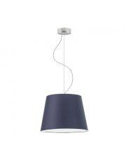 Granatowa lampa wisząca do kuchni z abażurem TUNIS - kolor granatowy