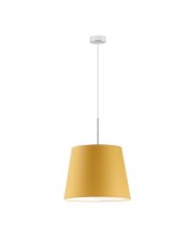 Musztardowa lampa wisząca do kuchni z abażurem stożkowym SARI - kolor musztardowy