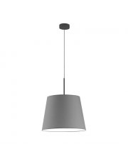 Skandynawska lampa wisząca w kolorze szarości do salonu SARI - kolor szary stalowy