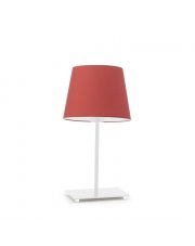 Lampka nocna do sypialni czerwona GENUA 