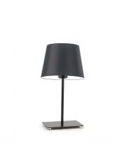 Nowoczesna lampa stołowa LED czarna GENUA 