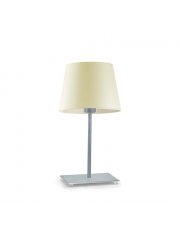 Lampa nocna na stolik GENUA kremowy abażur