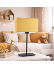 Musztardowa lampka stołowa na stolik do pokoju AMALFI