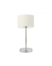 Klasyczna lampa nocna na stolik nocny NICEA na chromowanej nóżce