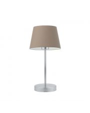 Lampka nocna na biurko lampa biurkowa nocna LED E27 beżowa SIENA
