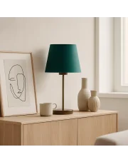 Lampka nocna biurkowa stołowa zieleń butelkowa SIENA