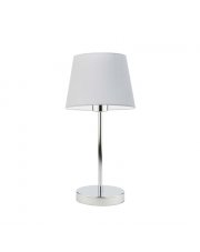 Nowoczesna lampka nocna stołowa szara LED SIENA