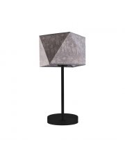Designerska lampka nocna na czarnym stelażu WUHU 