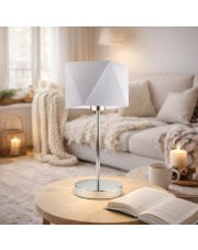 Lampka nocna do sypialni w stylu skandynawskim WUHU abażurowa lampa stołowa z abażurem