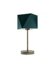 Złota lampka stołowa w stylu urban jungle WUHU 